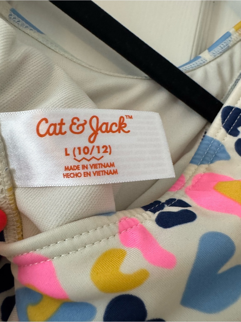 Cat & Jack Girls' Heart Print One-Piece Swimsuit NWOT - Picture 4 of 4